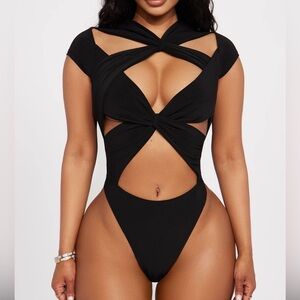 Black, XS Bodysuit from Fashion Nova